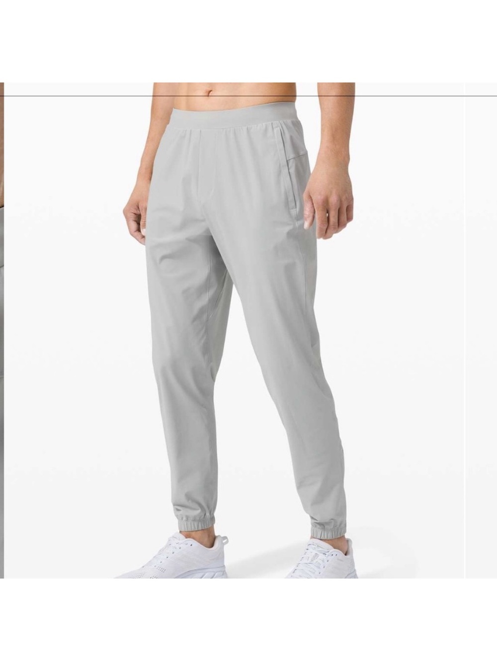 lululemon Men Surge Lightweight Run light Gray Joggers reflective Size Medium